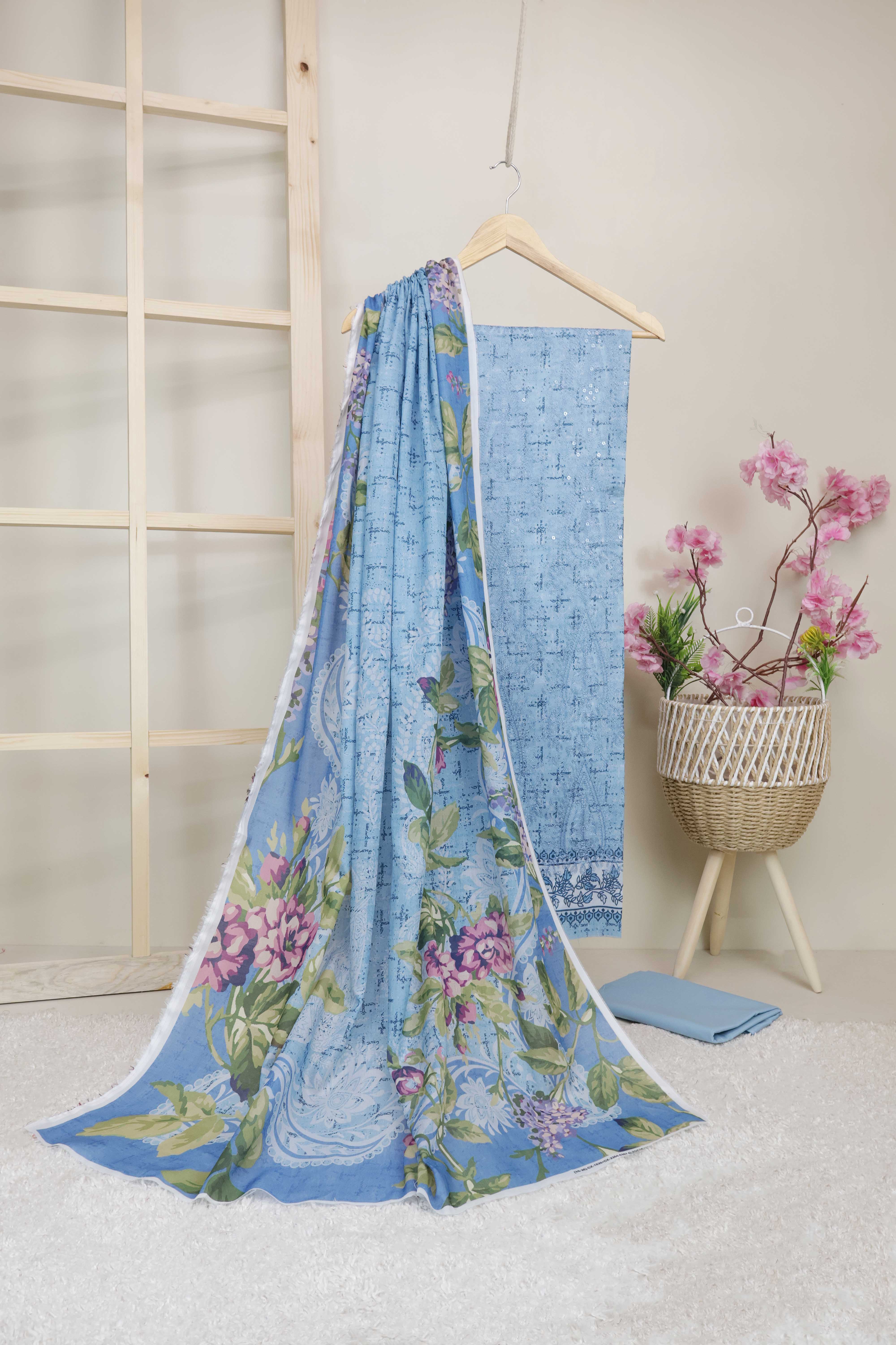 3-Piece Lawn Embroidered Suit V1D01 - Image 7