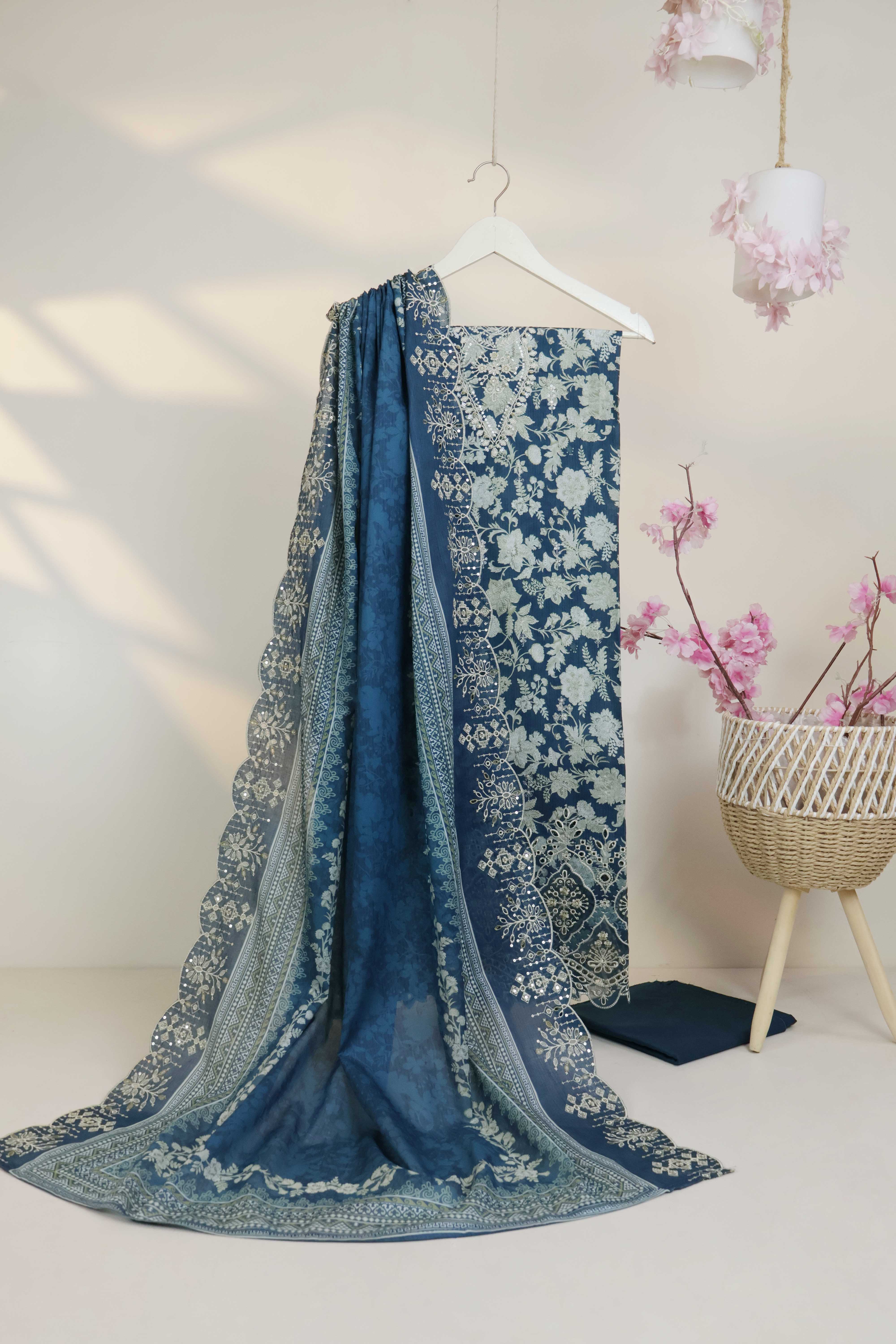 Luxury Lawn Embroidered Suit ELBS24
