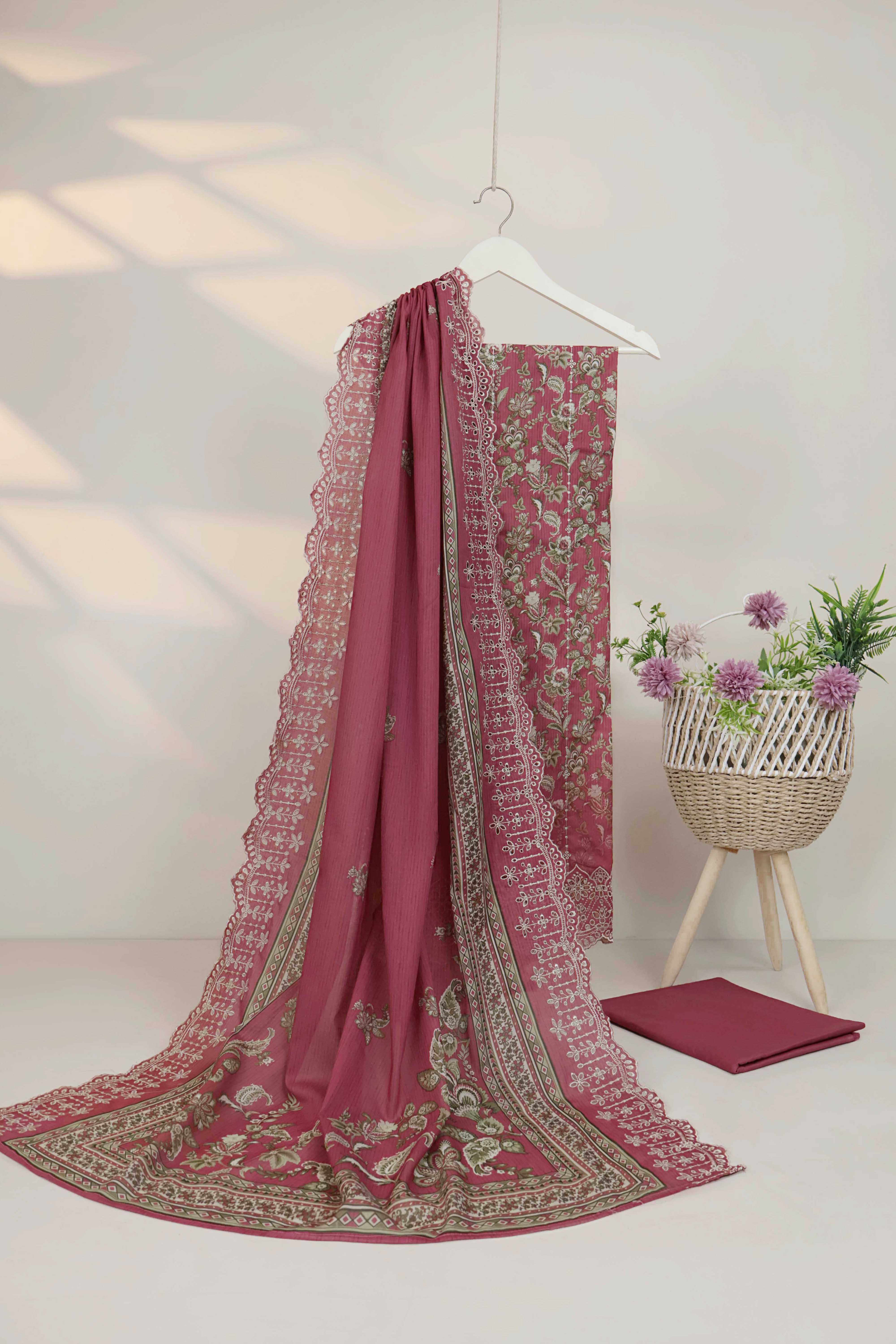 Luxury Lawn Embroidered Suit ELBS32 - Image 2
