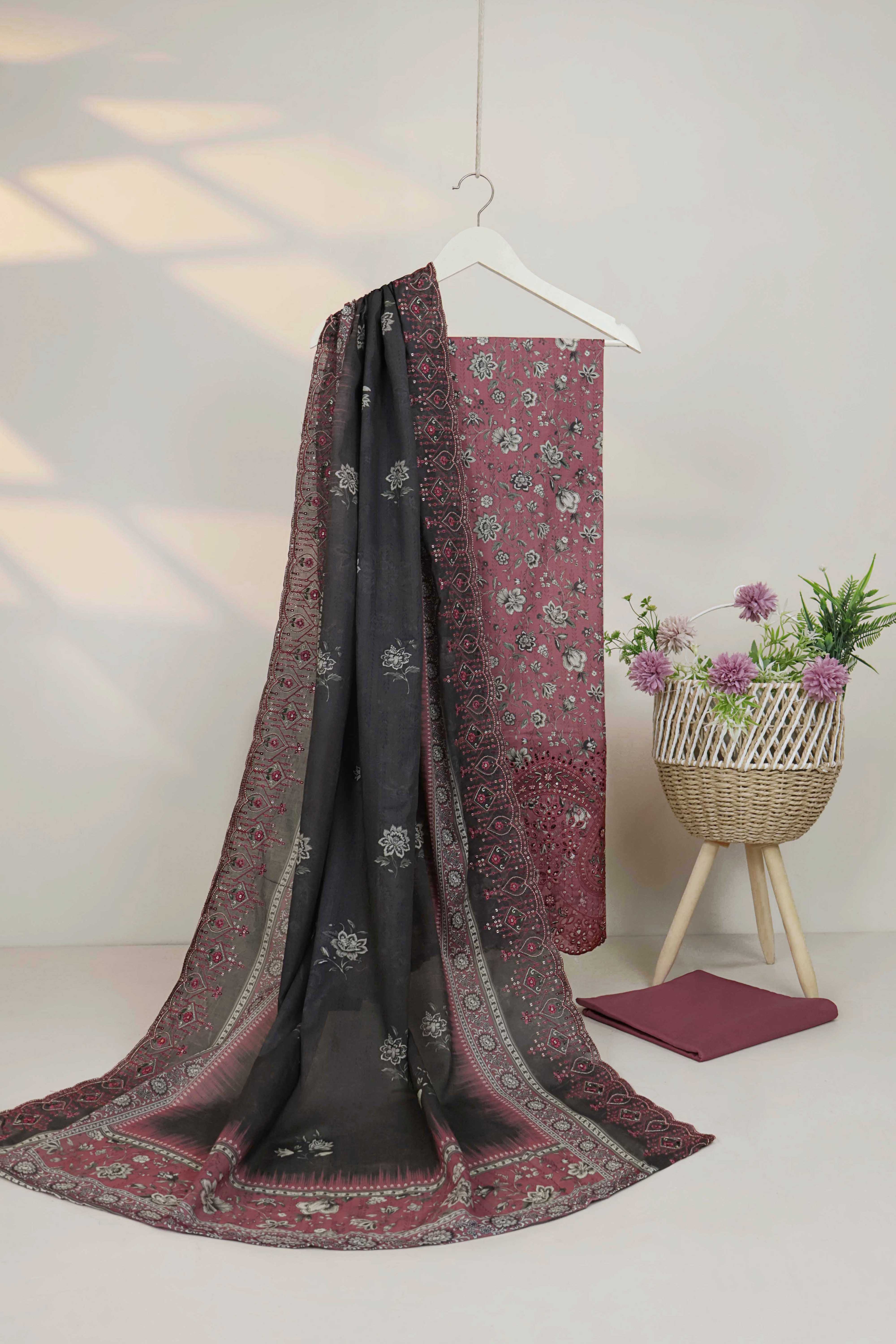 Luxury Lawn Embroidered Suit ELBS33