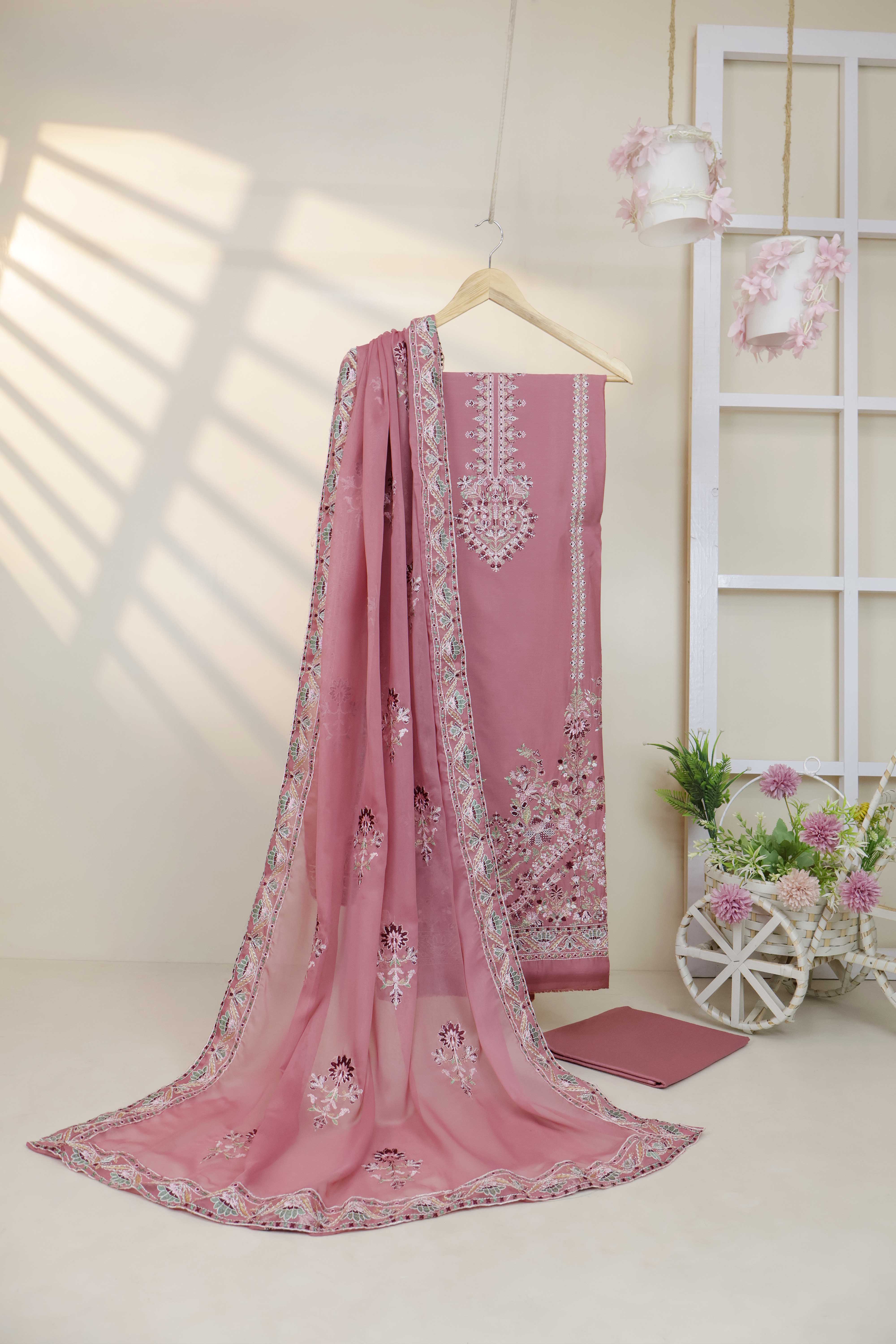 Luxury Lawn Embroidered Suit ELHA36 - Image 2