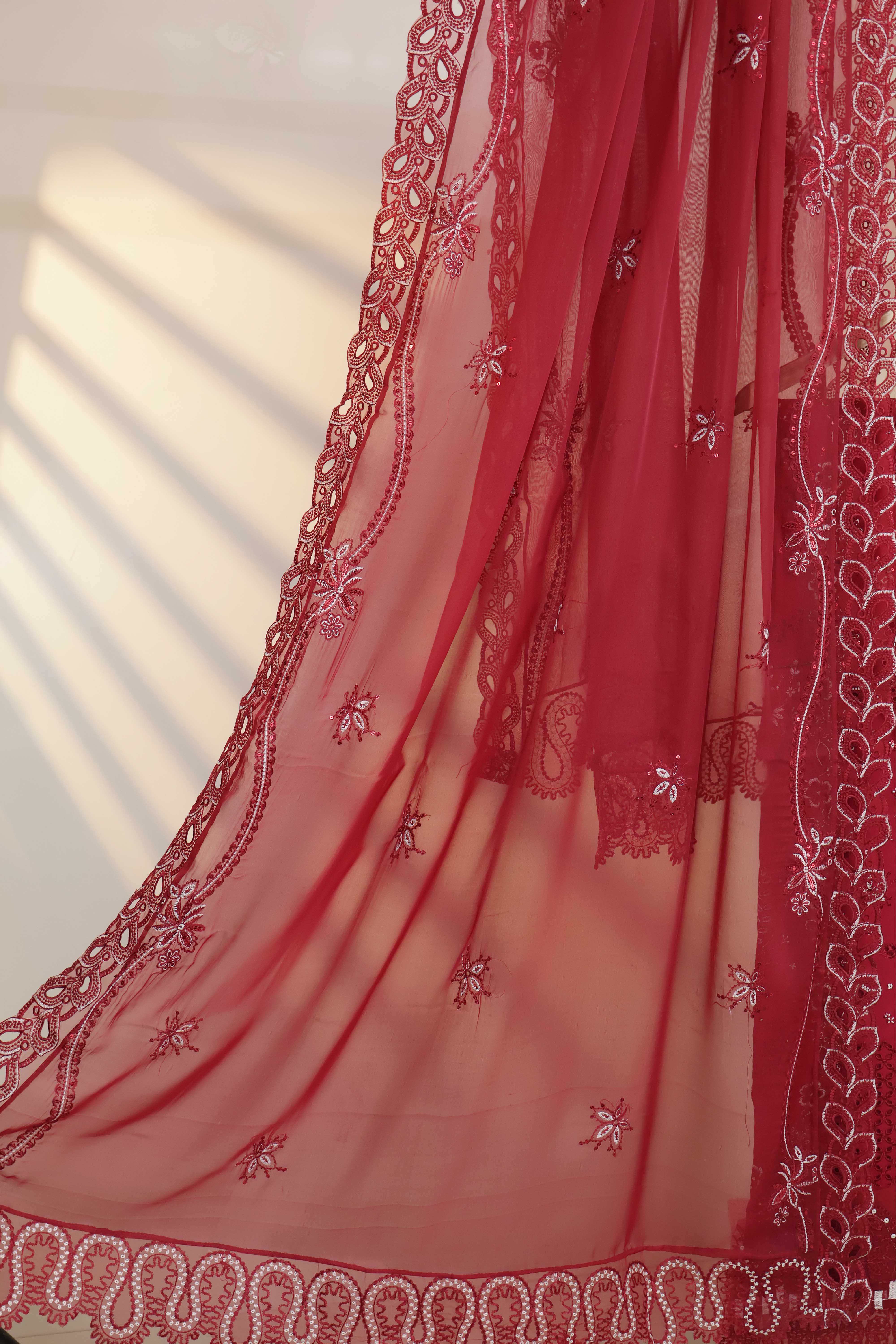 Luxury Lawn Embroidered Suit ELHA13 - Image 6