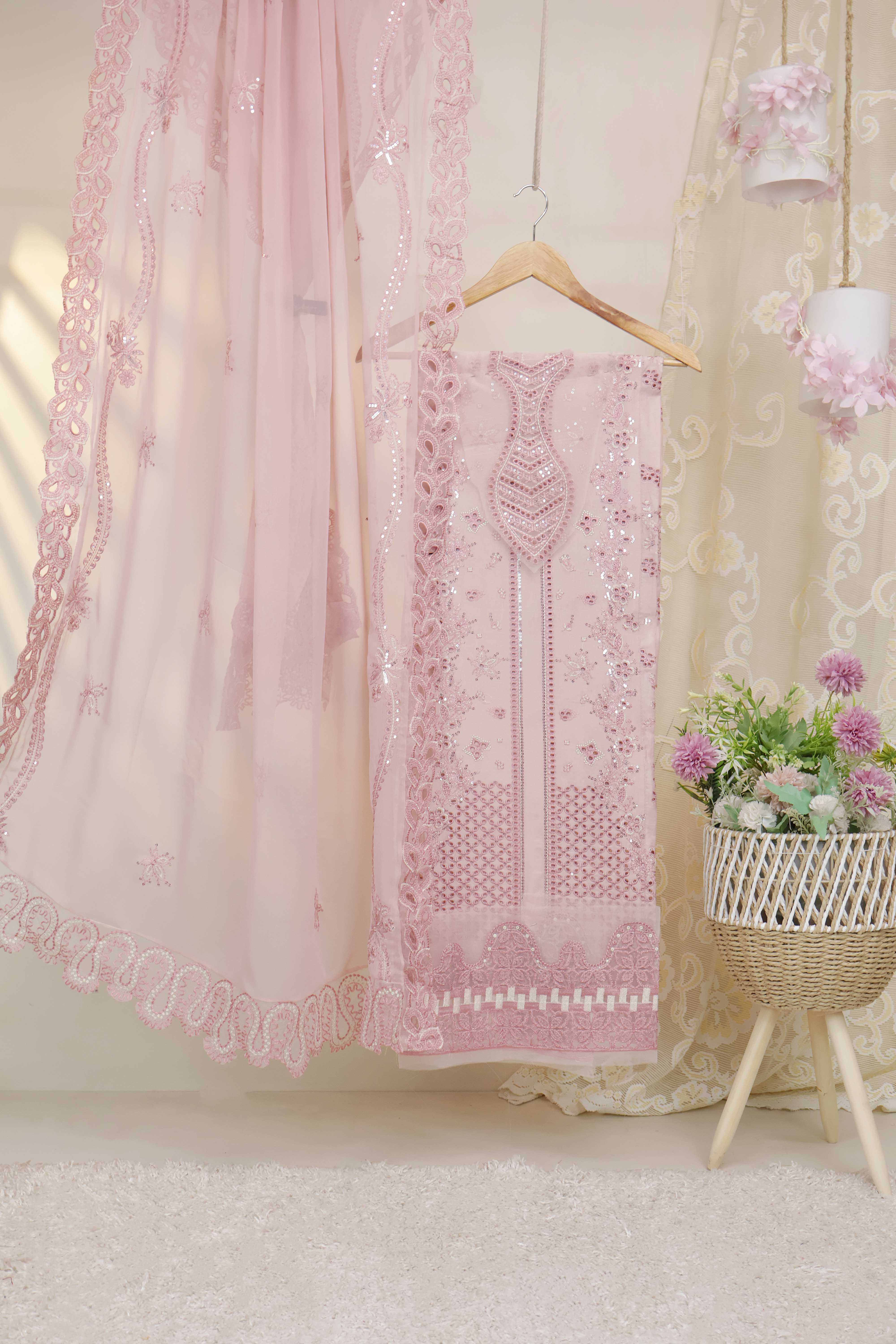 Luxury Lawn Embroidered Suit ELHA14