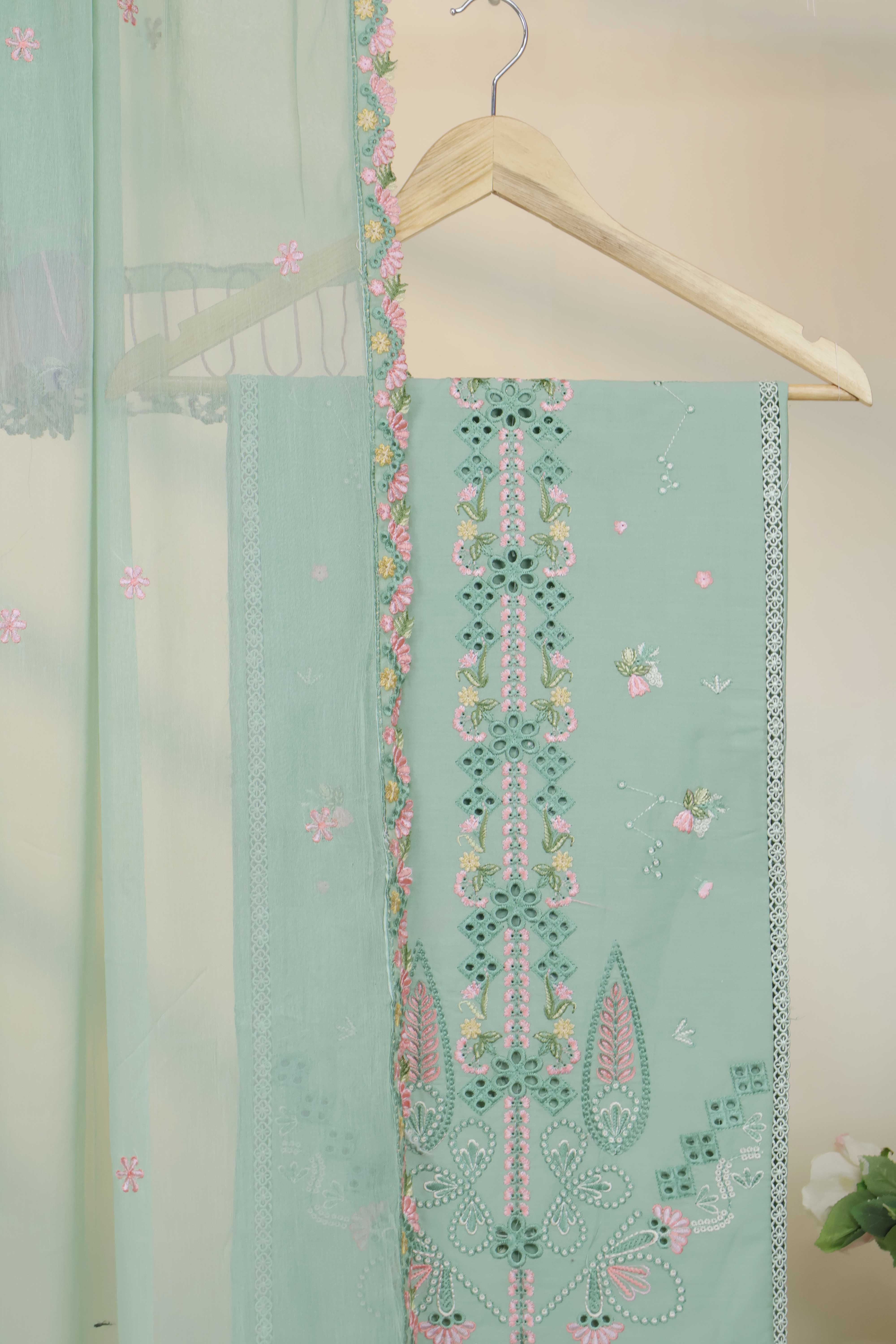Luxury Lawn Embroidered Suit ELHA42 - Image 2