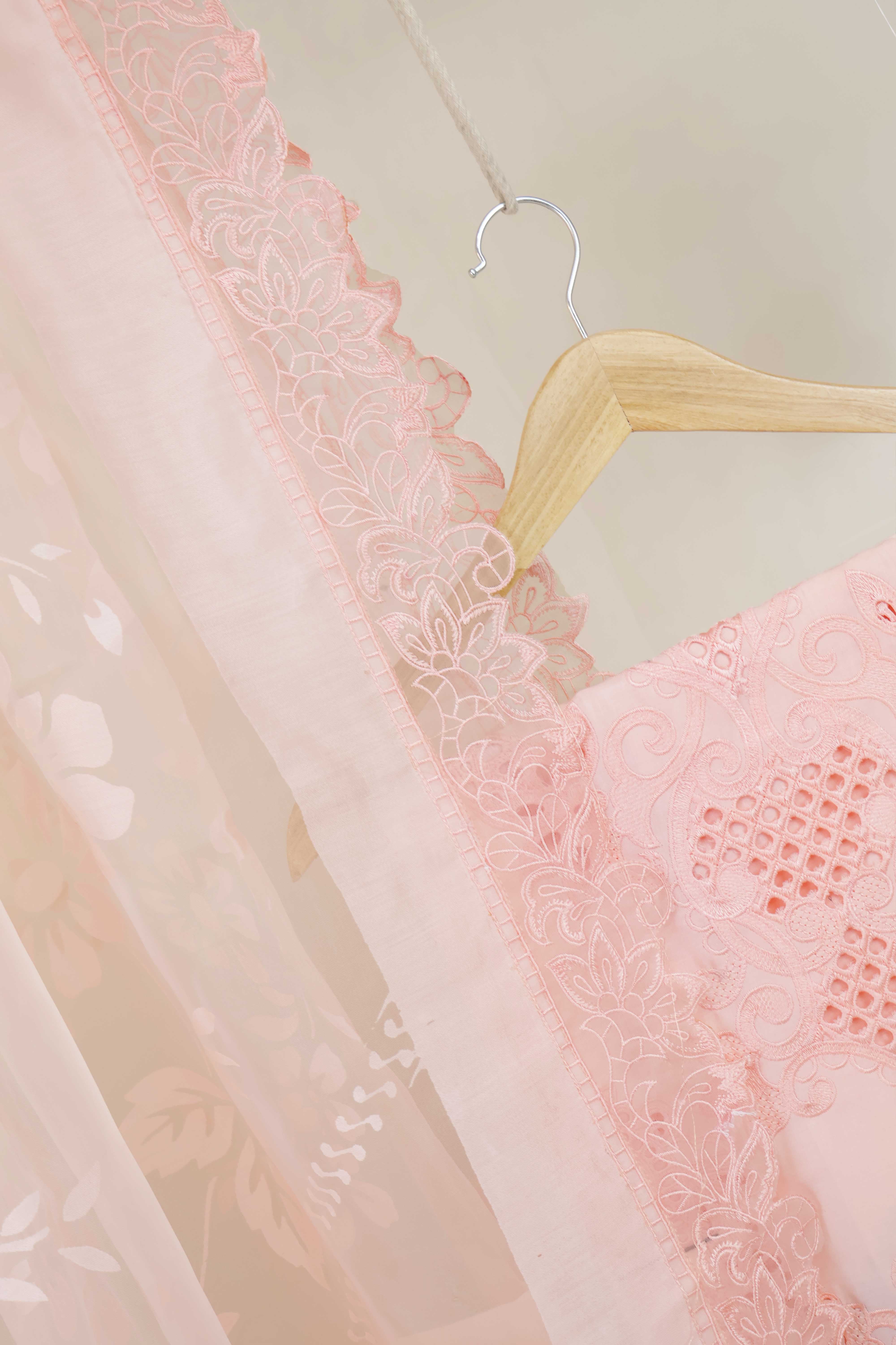 Luxury Lawn Embroidered suit ELHA49 - Image 5