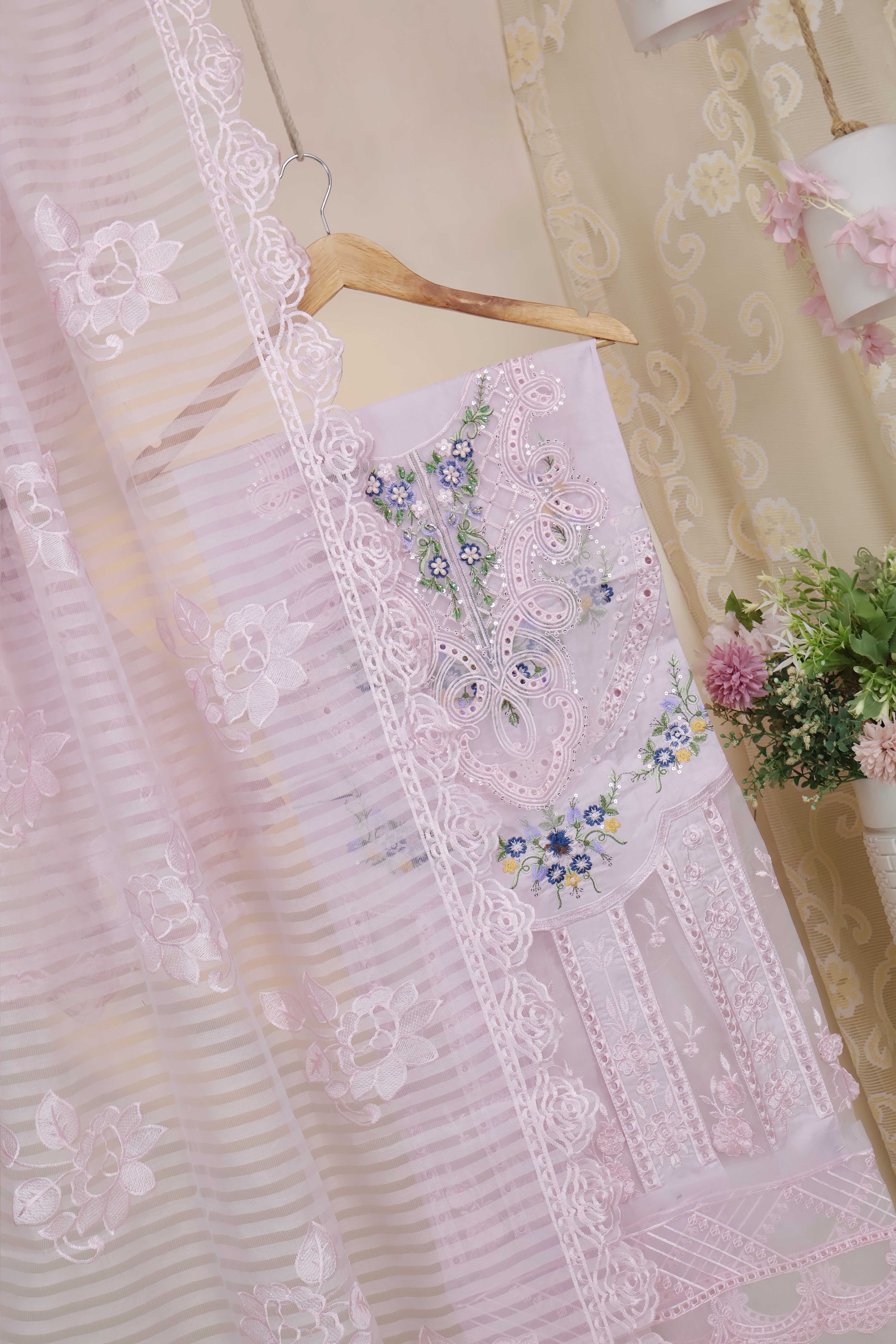 Luxury Lawn Embroidered Suit ELHA12 - Image 2