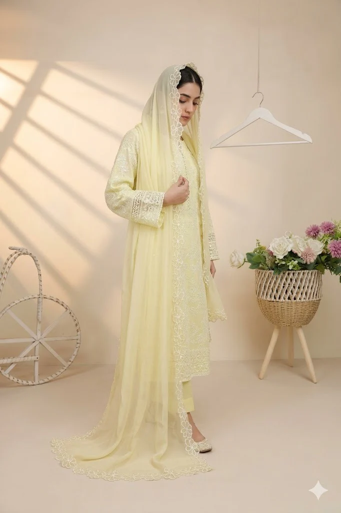Luxury Lawn Embroidered Suit NV1WR02 - Image 2