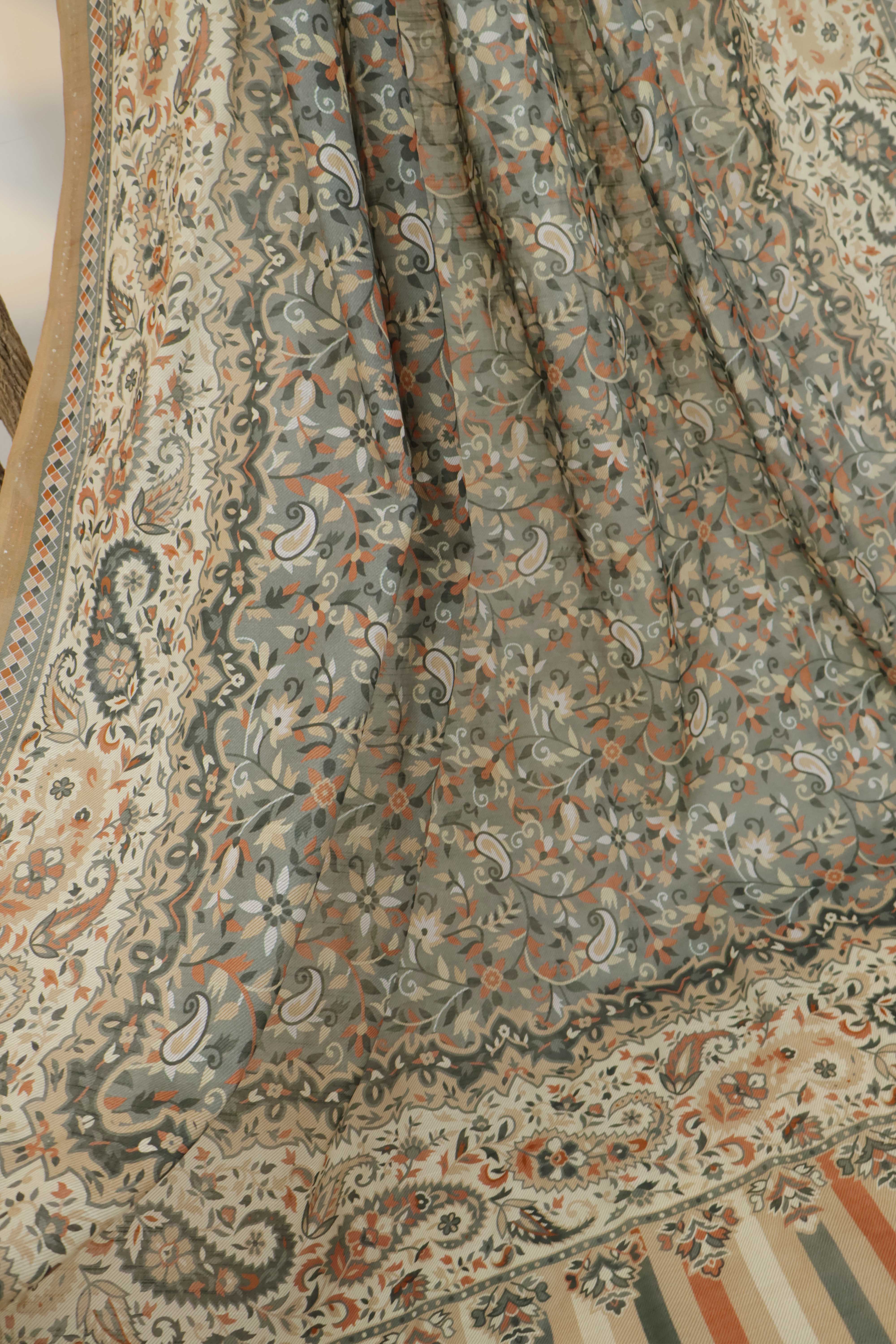 Printed Lawn Shawl 1339G - Image 5