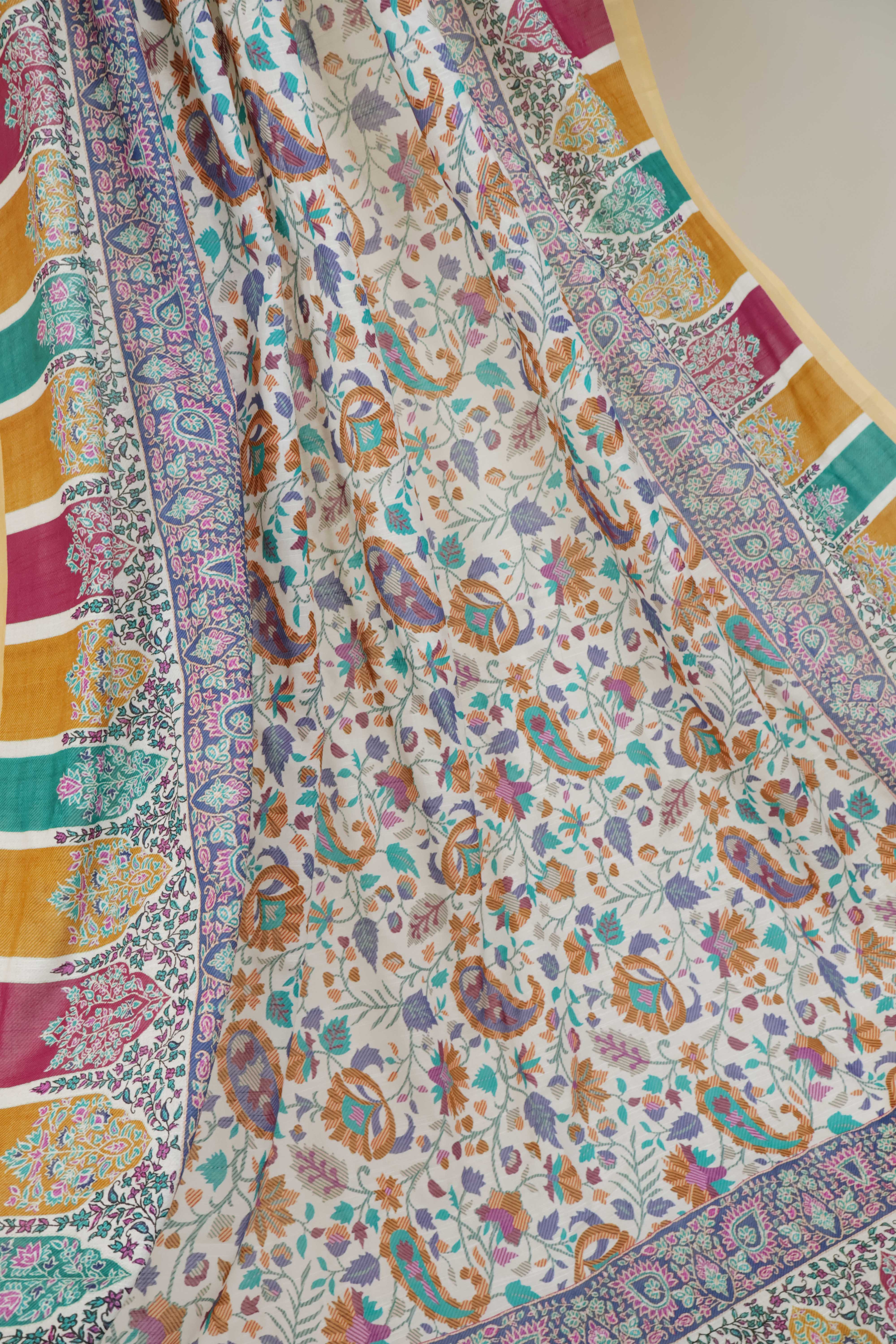 Printed Lawn Shawl 1339J - Image 5