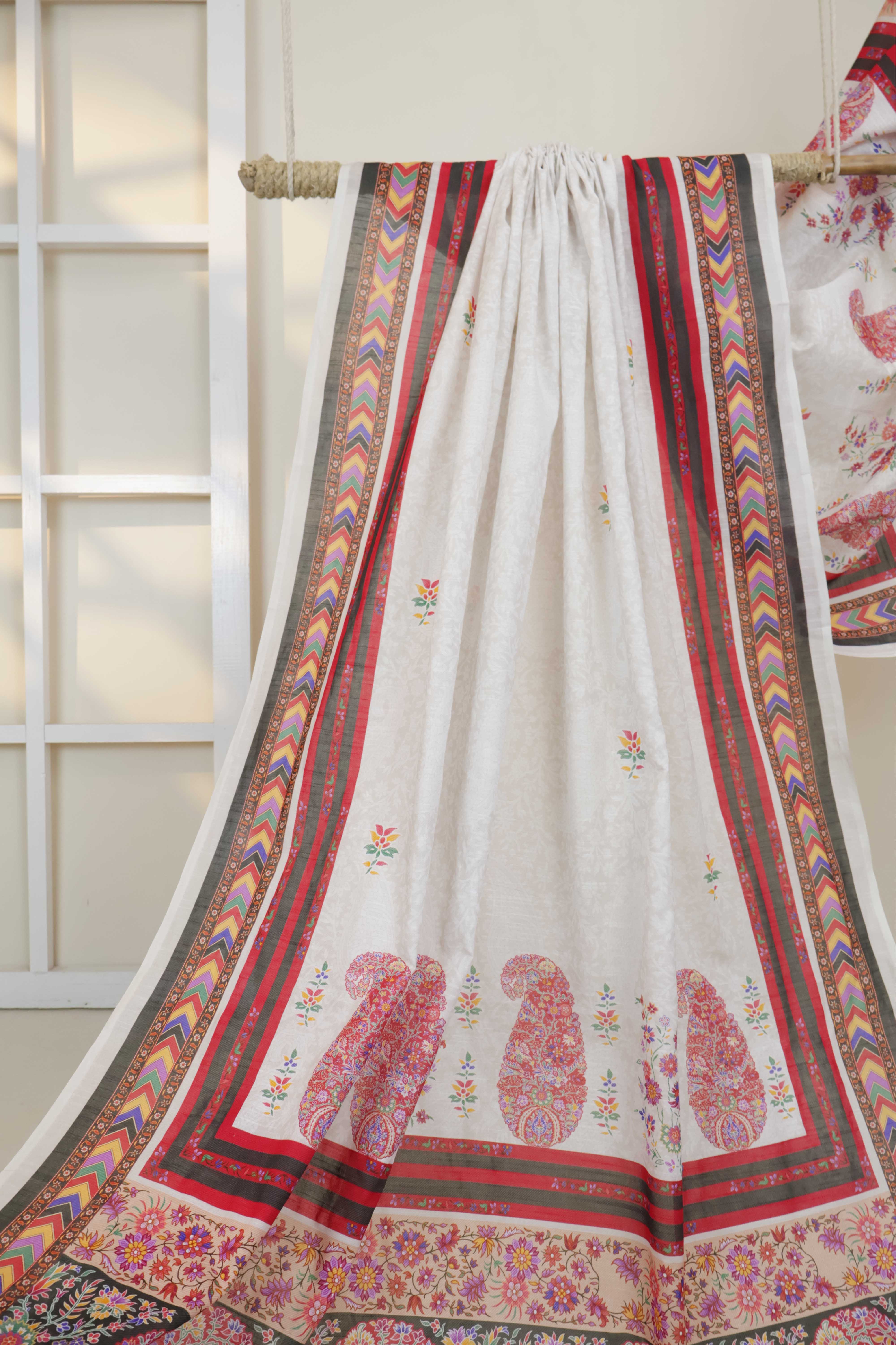 Printed Lawn Shawl 1339L - Image 3