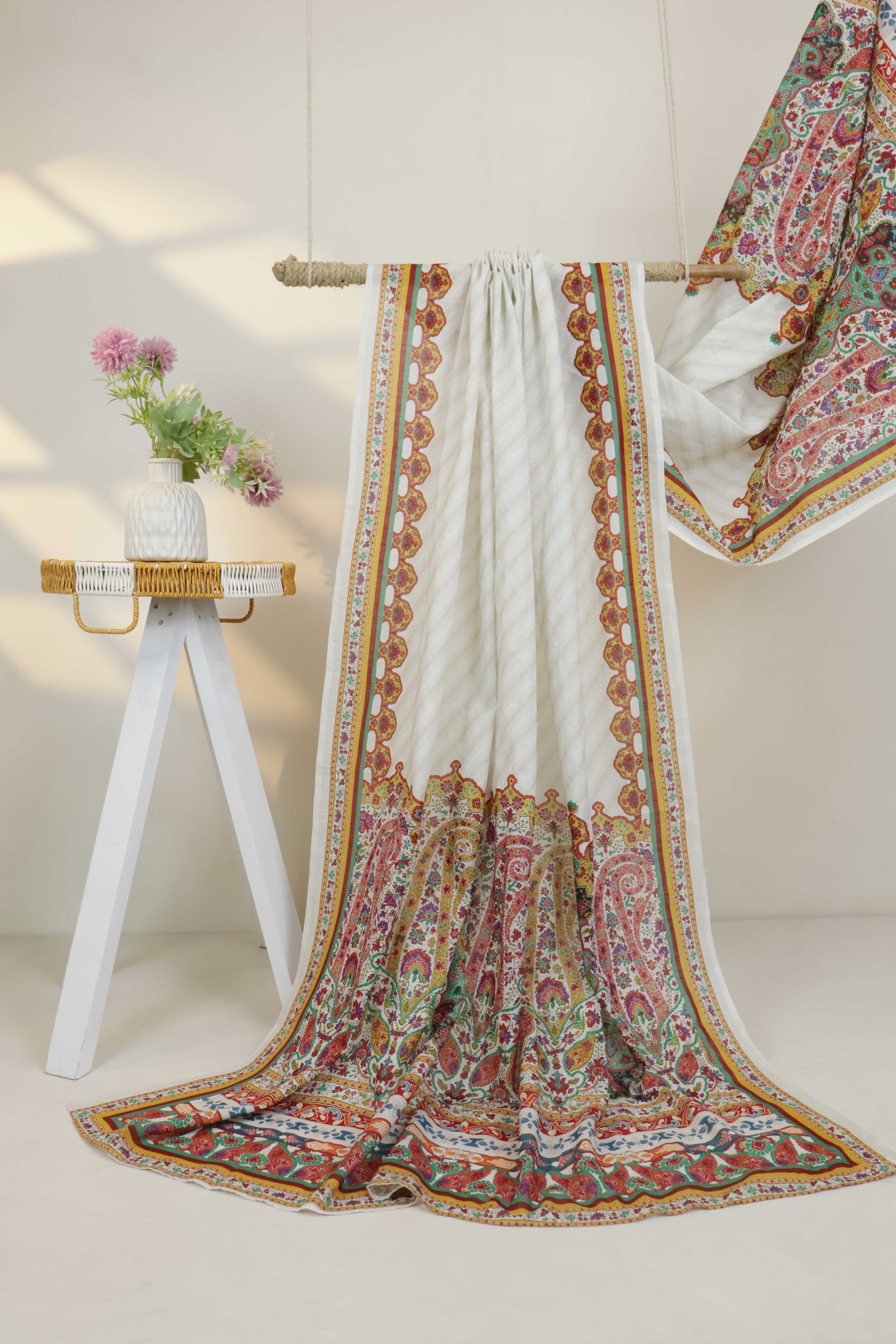 Printed Lawn Shawl 1339M - Image 3