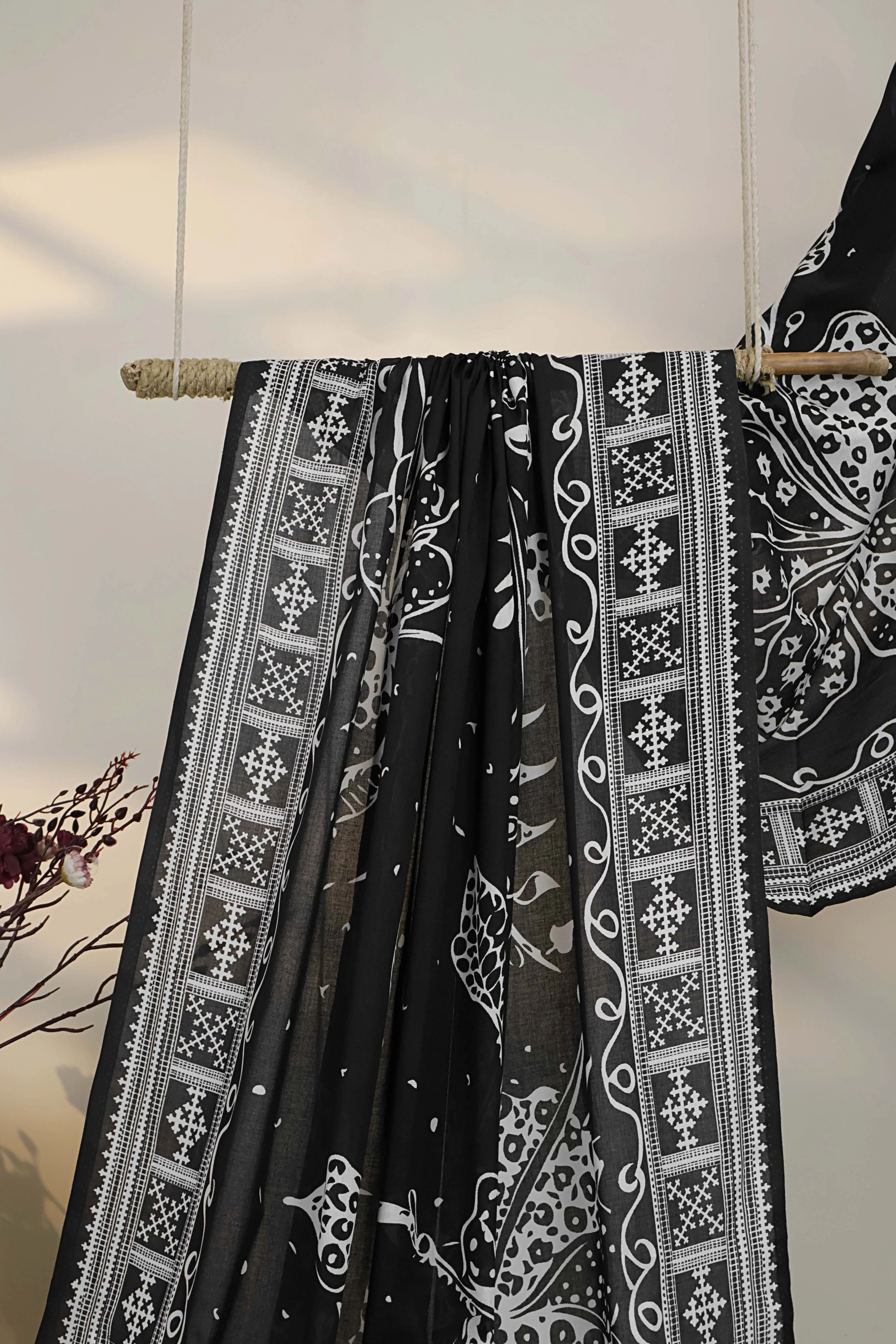 Printed Lawn Shawl 1339N - Image 4