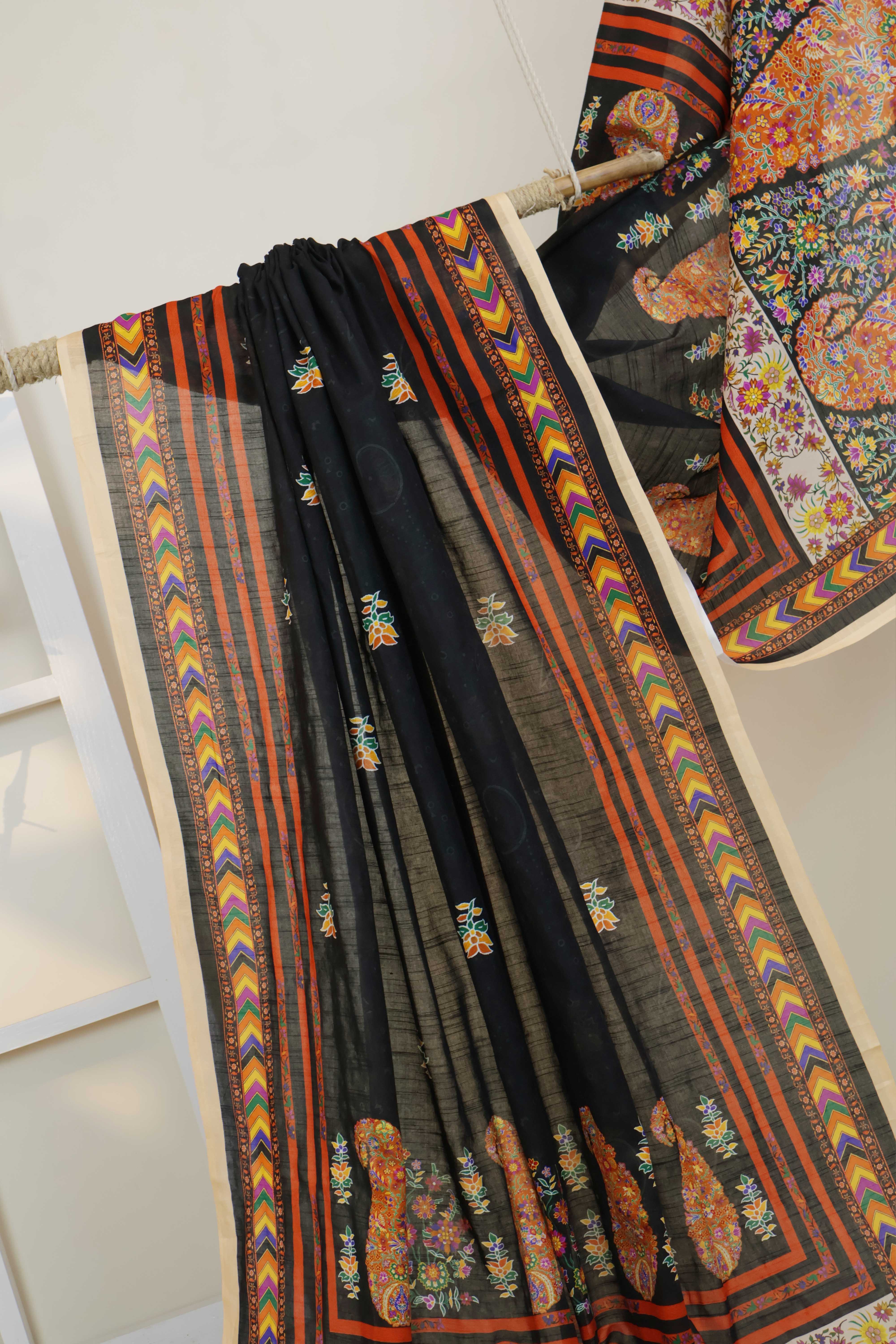 Printed Lawn Shawl 1339F - Image 5