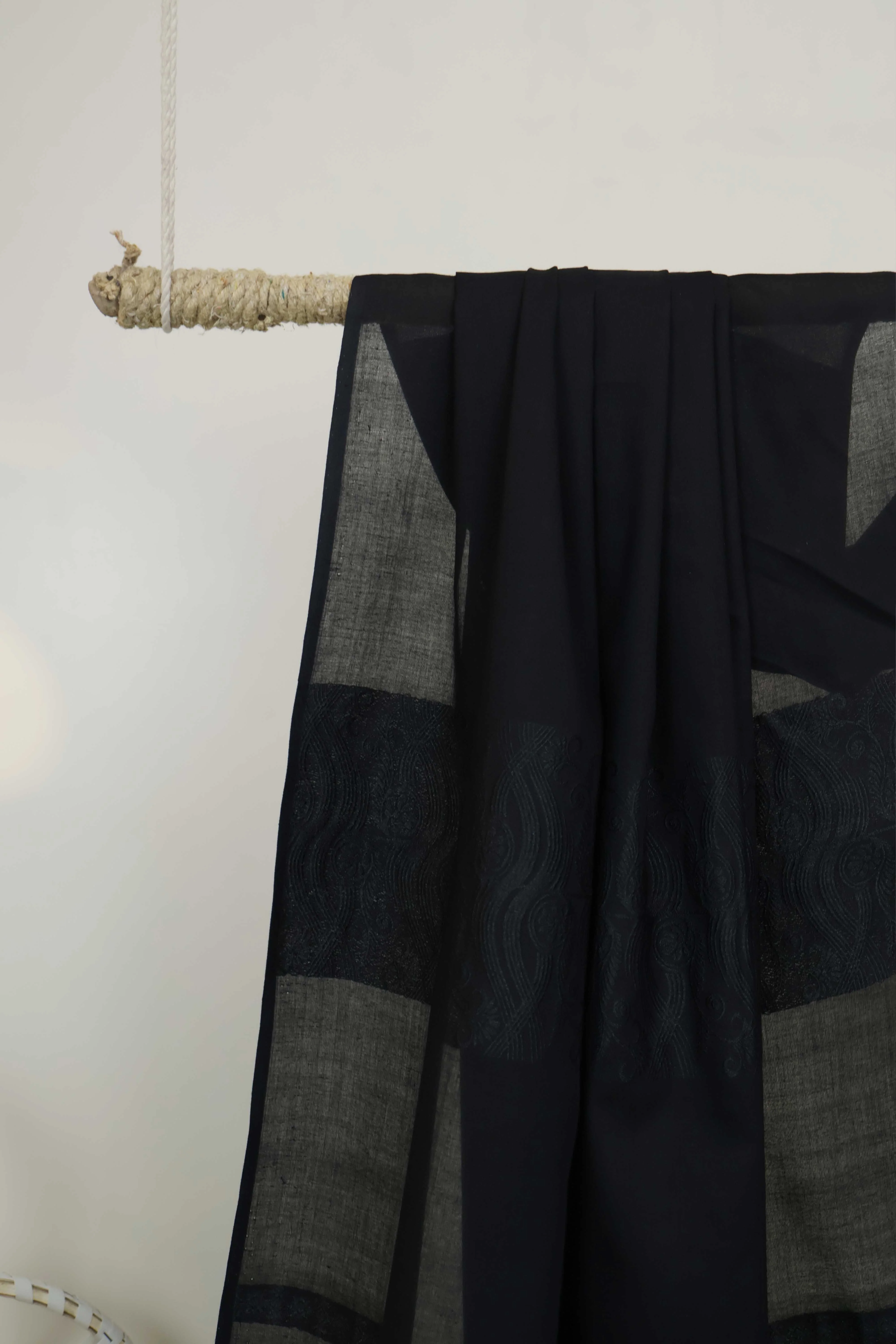 Self Jacquard Lawn Shawl HLSH131 - Image 5