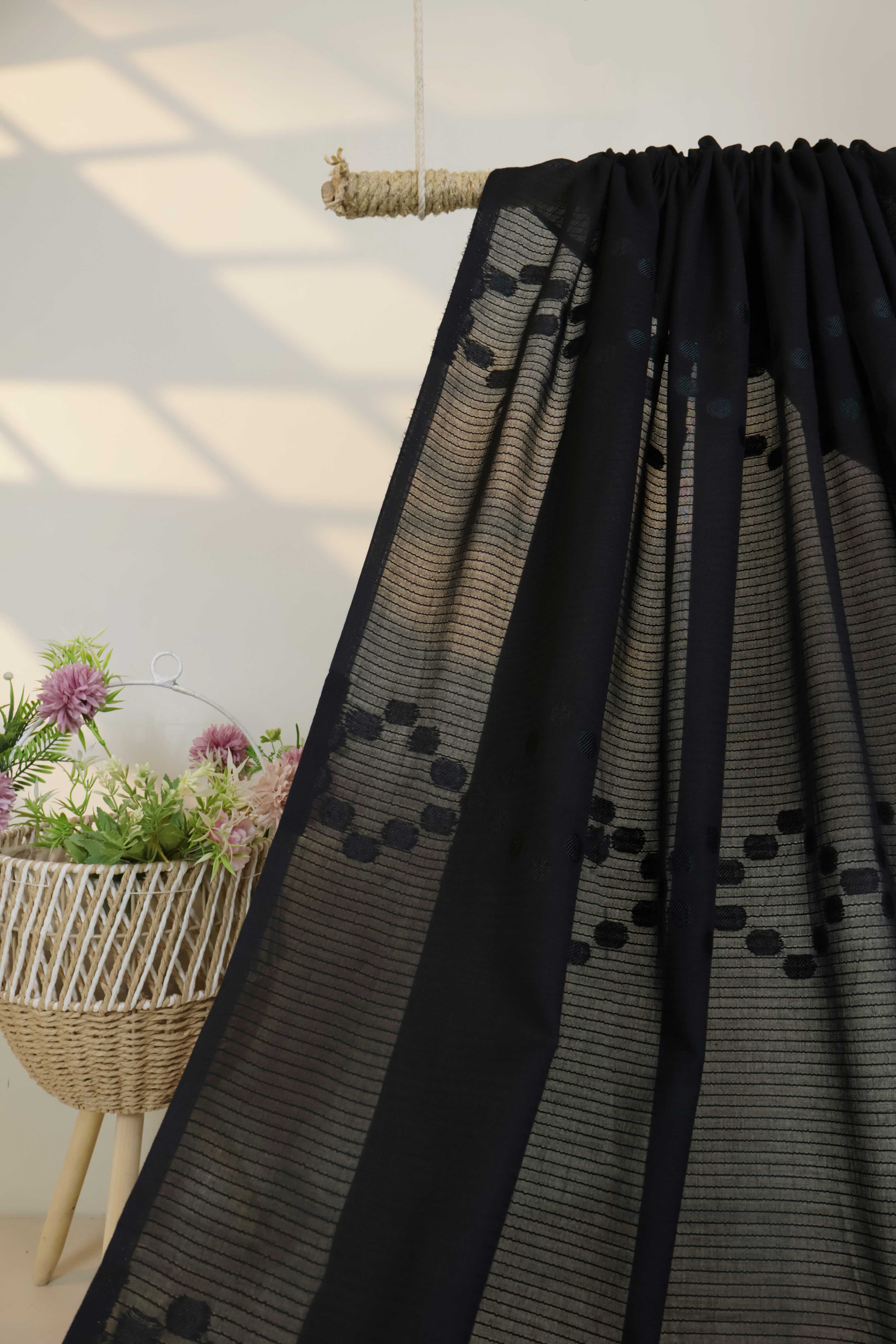 Self Jacquard Lawn Shawl HLSH235 - Image 3