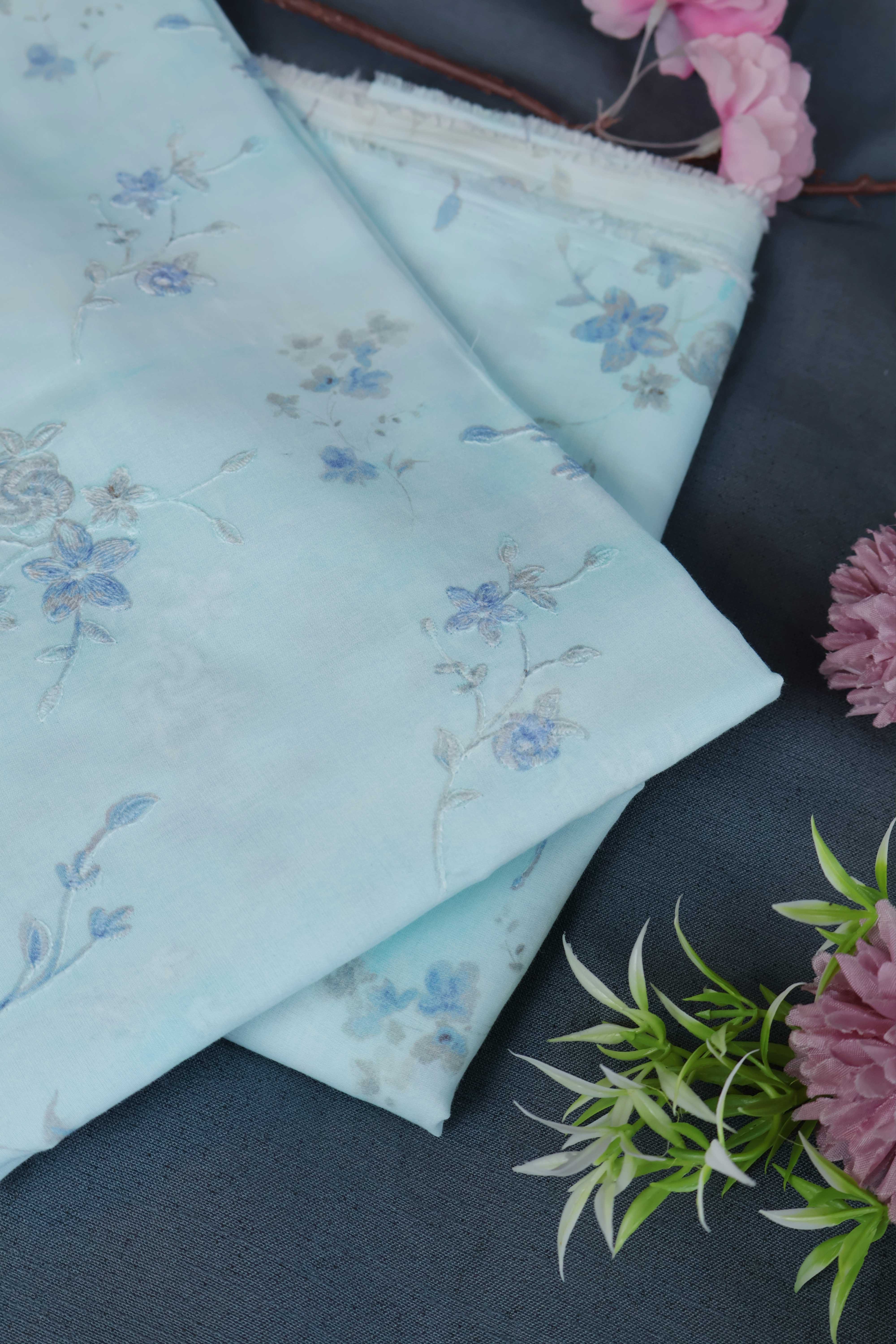 Shirt – Printed Embroidered Lawn L1PE109 - Image 3