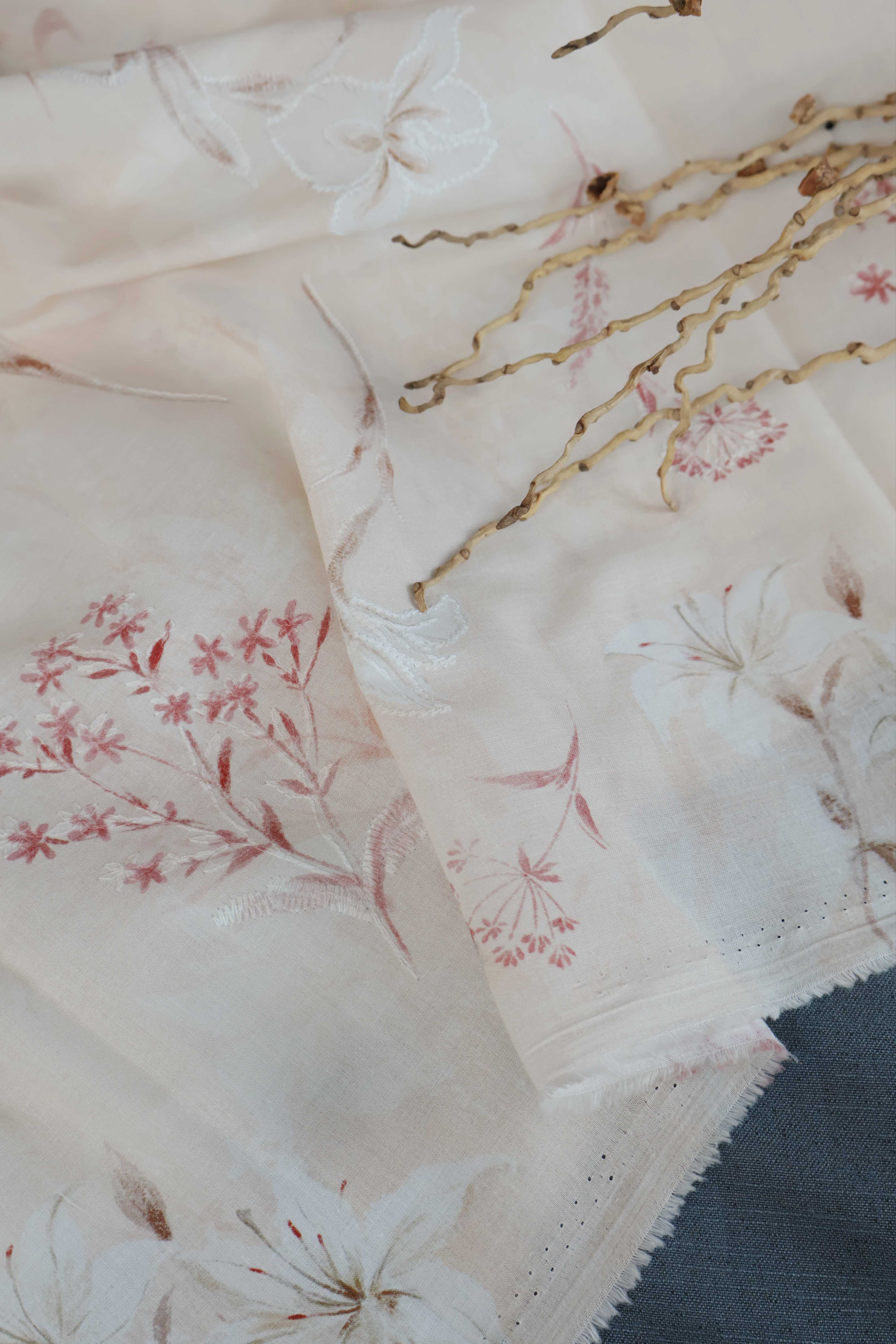 Shirt – Printed Embroidered Lawn L1PE113 - Image 3