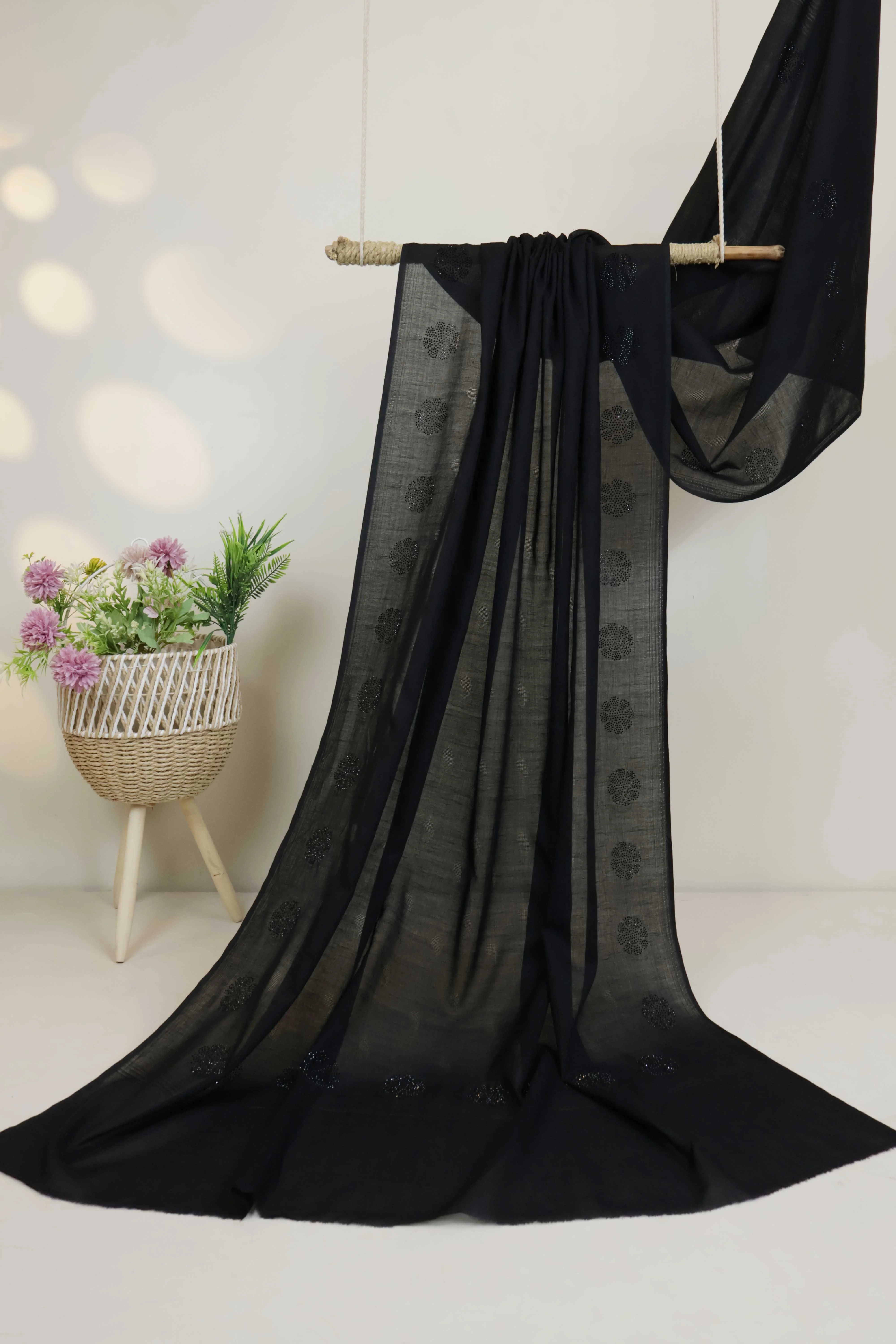 Stone Jacquard Lawn Shawl HLSH139 - Image 2