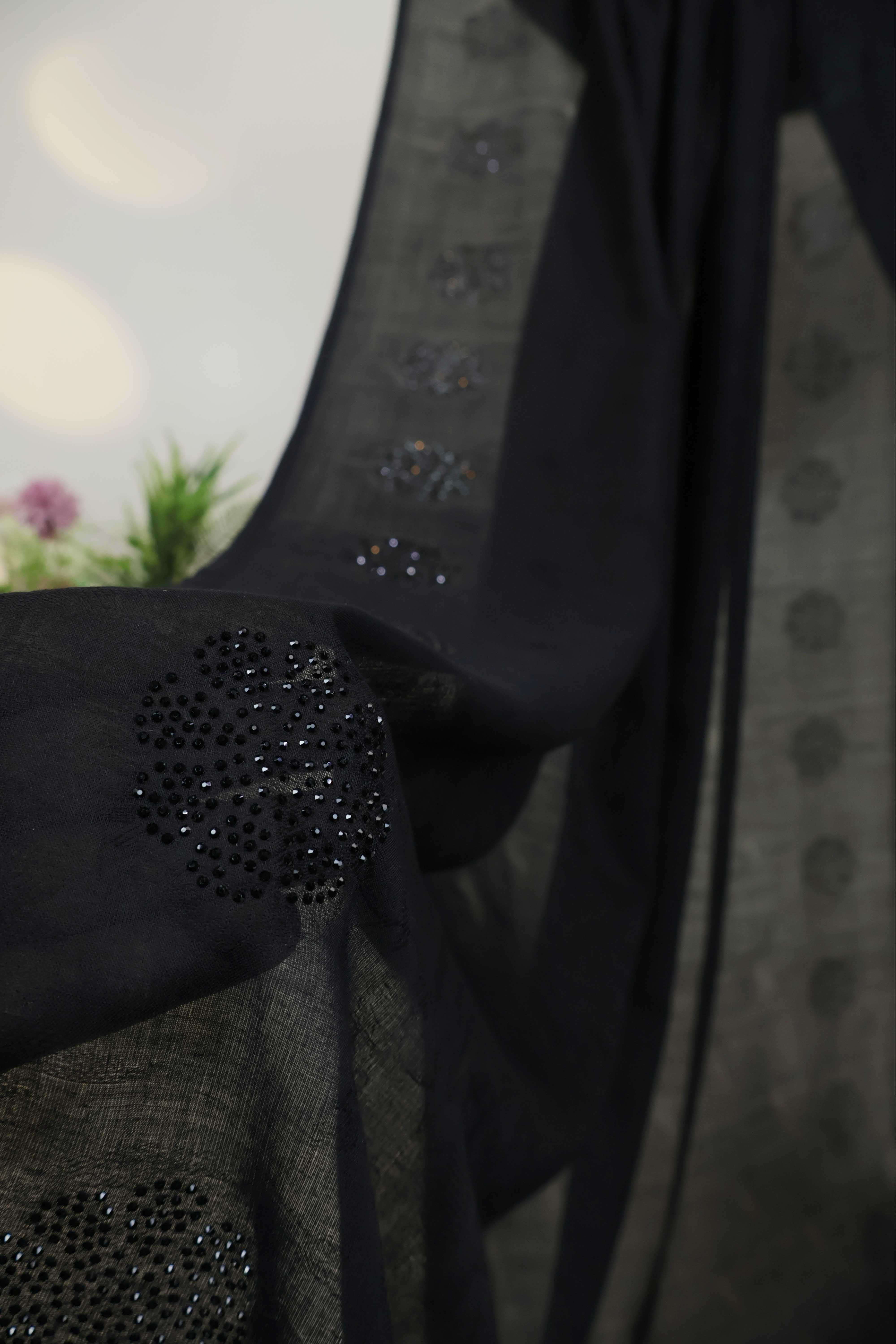 Stone Jacquard Lawn Shawl HLSH139 - Image 4