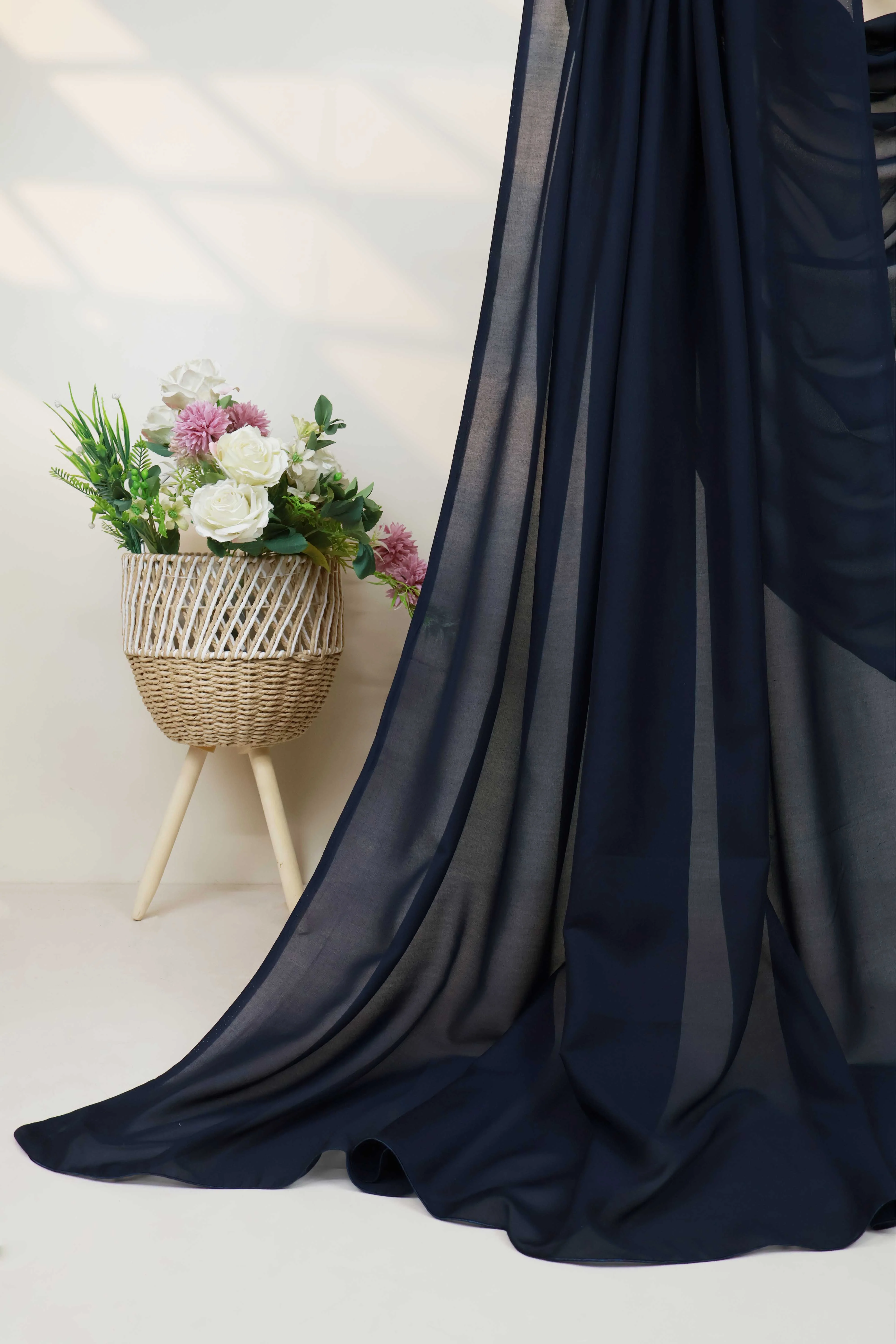 Swiss Voil Plain Shawl - Image 4