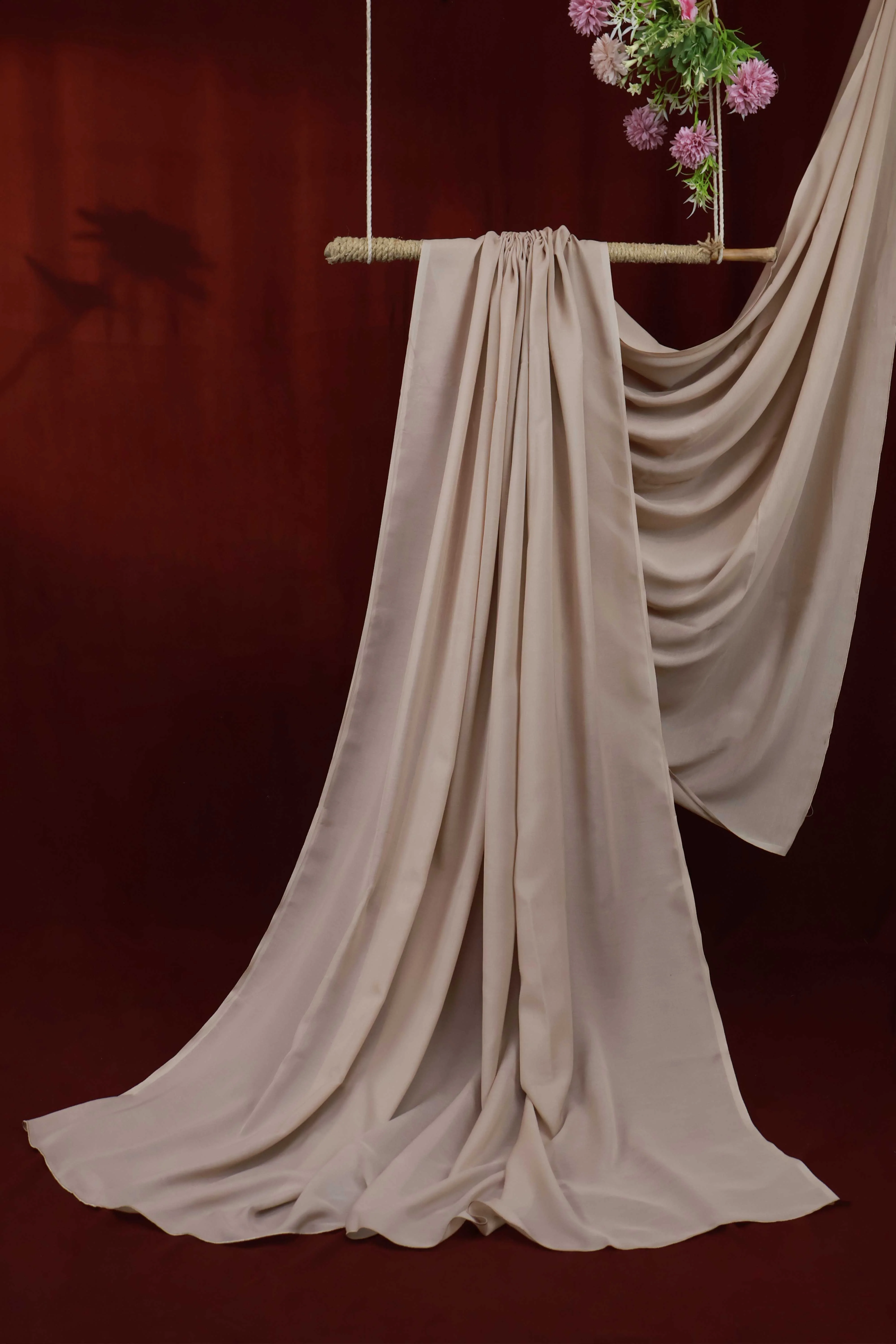 Swiss Voil Plain Shawl