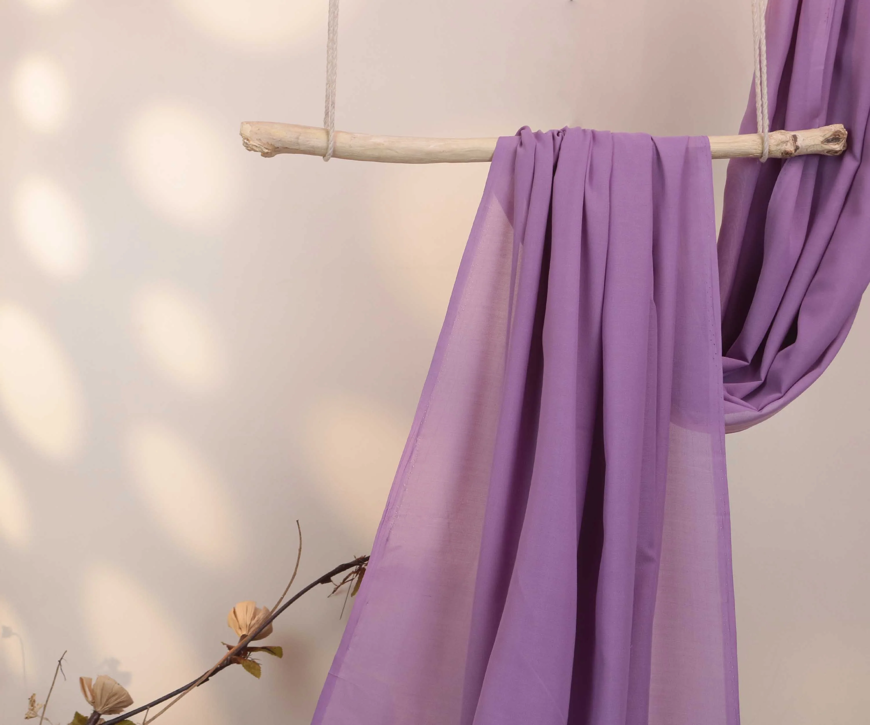 Swiss Voil Plain Shawl - Image 2