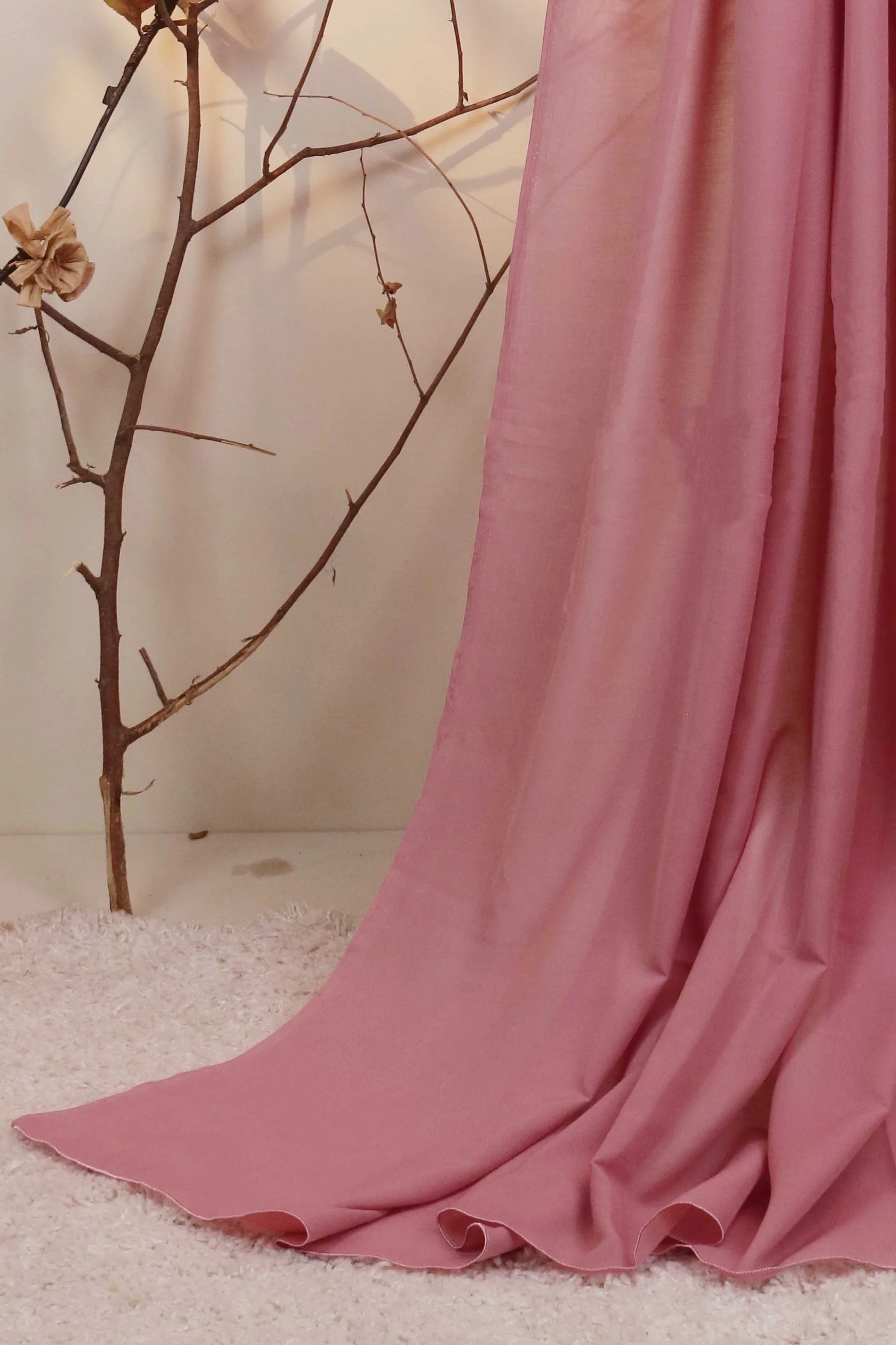 Swiss Voil Plain Shawl - Image 3