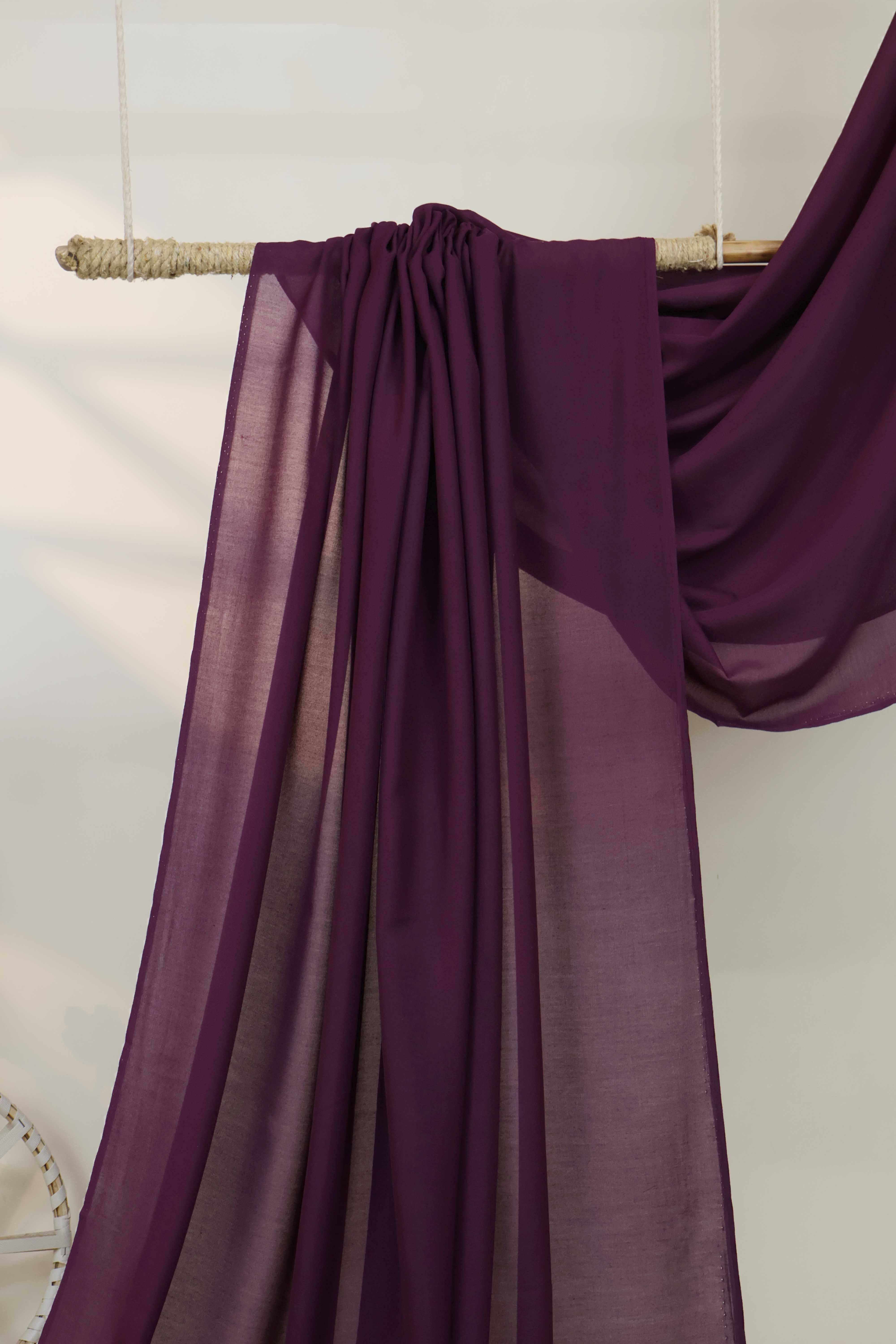 Swiss Voil Plain Shawl - Image 3